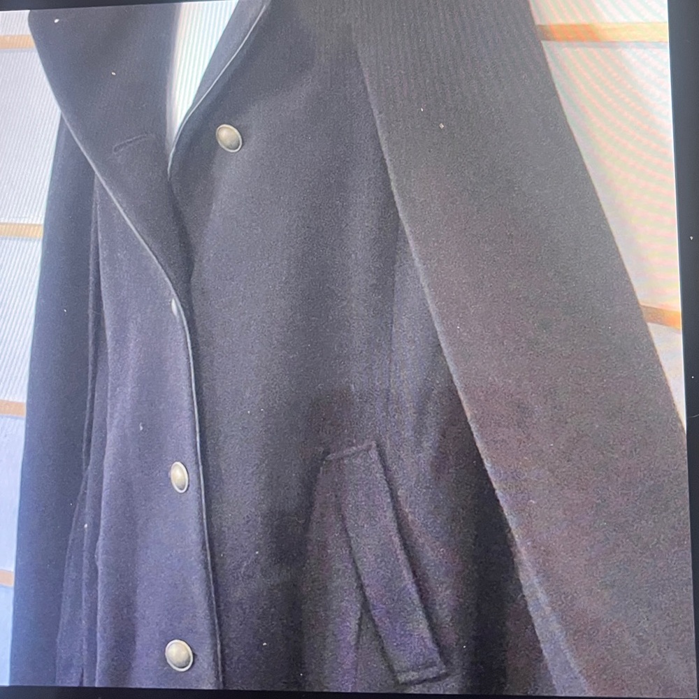Banana Republic Black Wool Cape - Picture 7 of 12